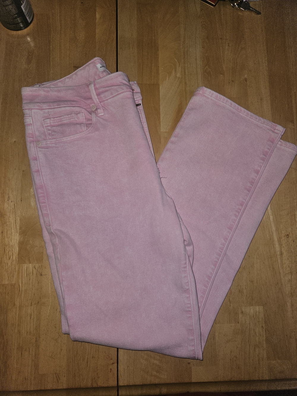 Good American Waist Palazzo High Rise Wide Leg Cropped Denim Jeans - Picture 5 of 7